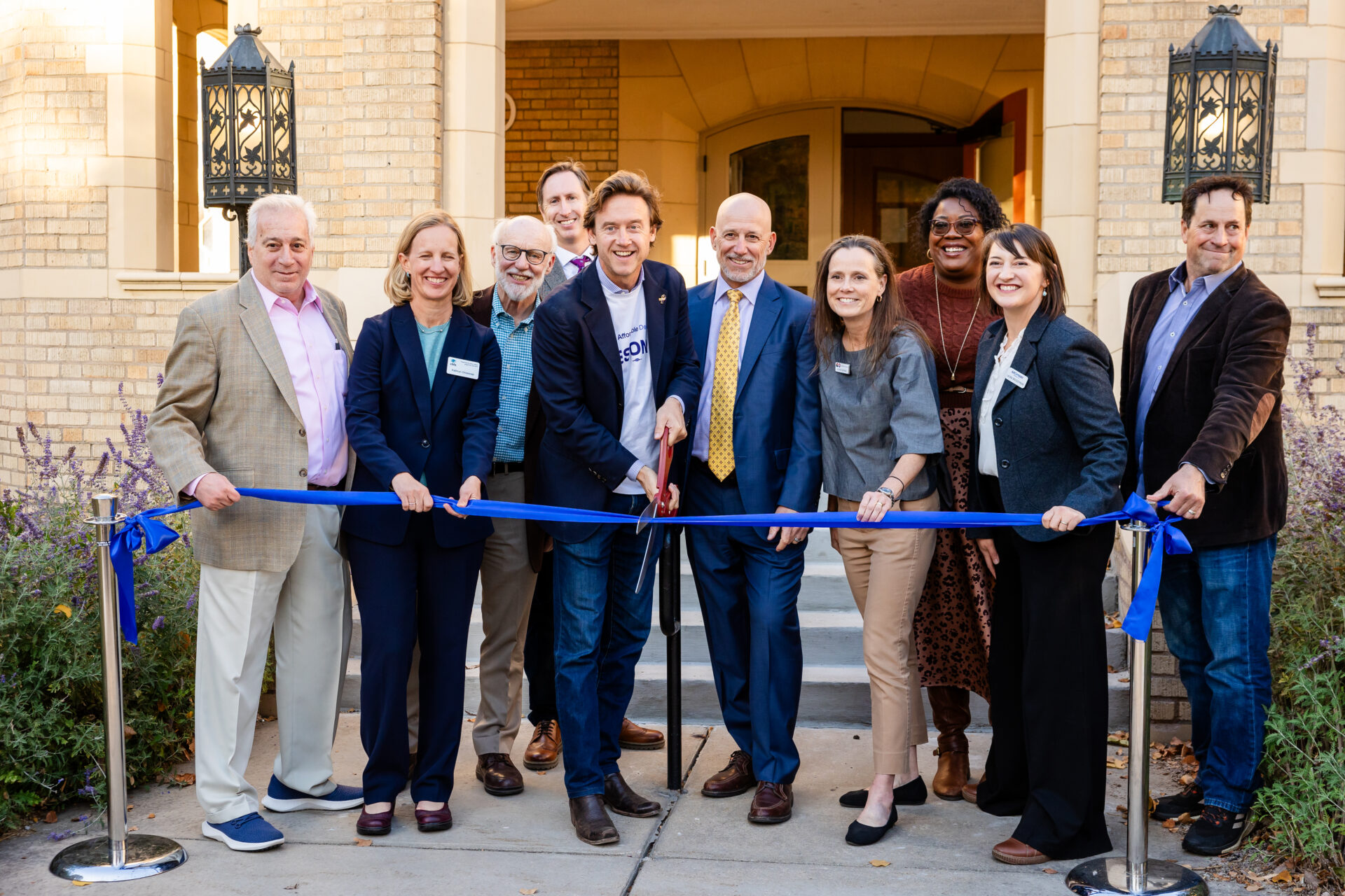 Unveiling new homes at the Mosaic Community Campus with local leaders and Denver Mayor Mike Johnston.